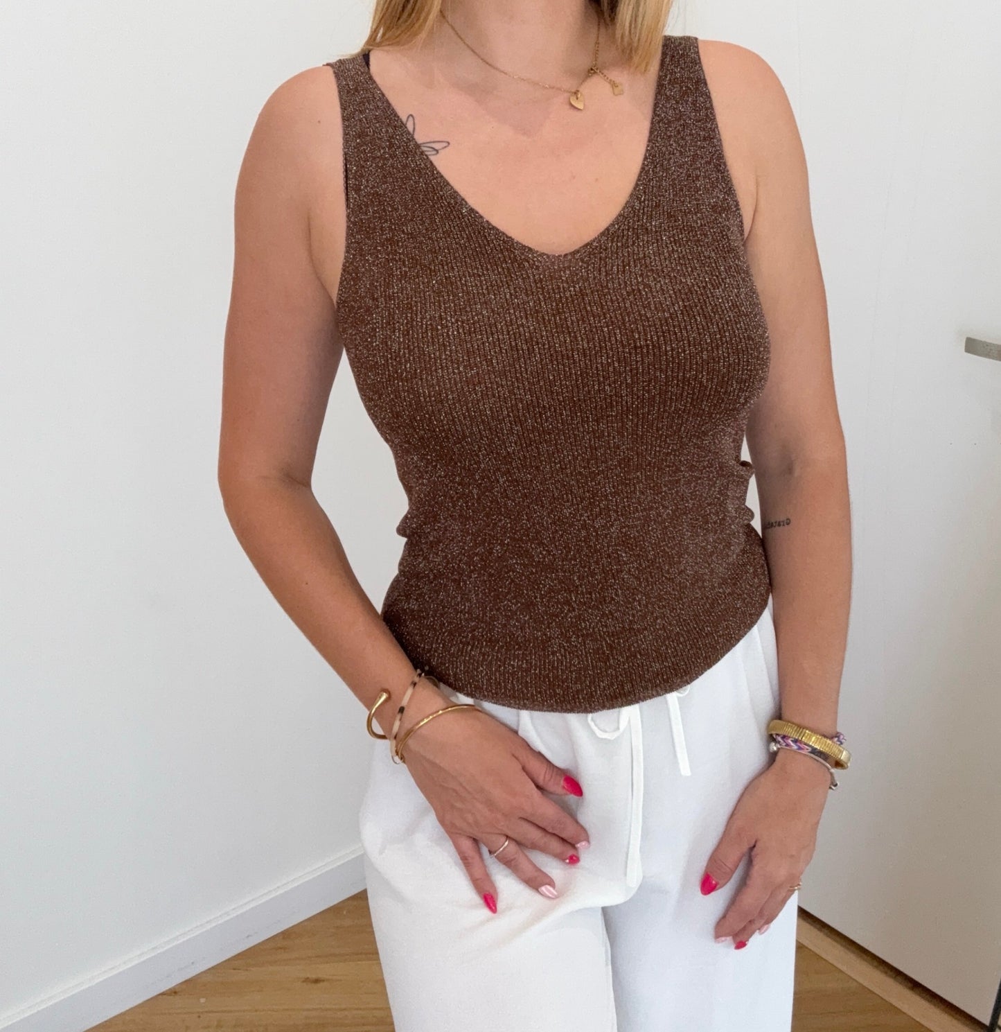 Top pailleté