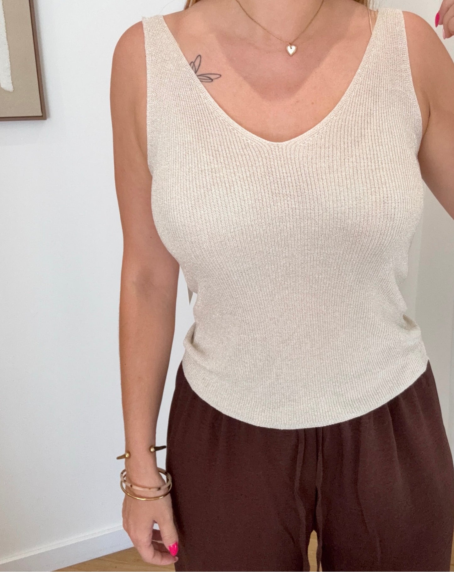 Top pailleté