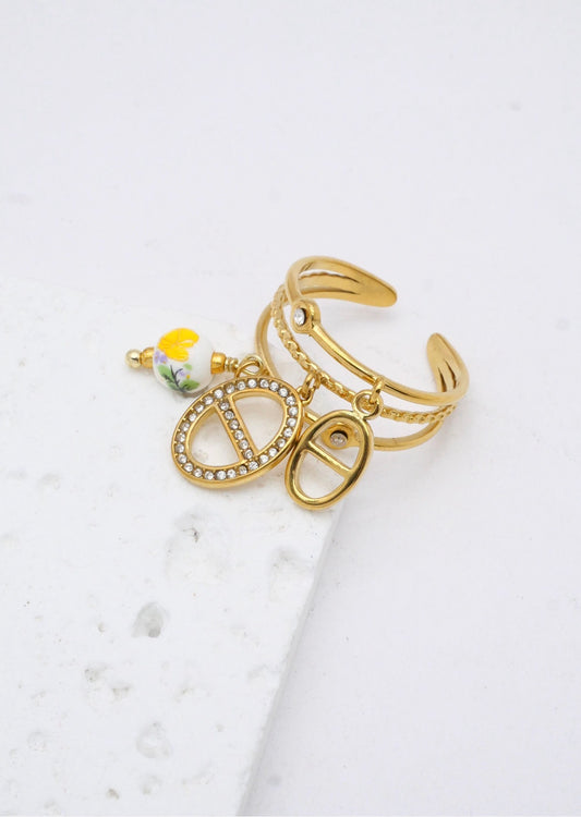 Bague SAKURA jaune