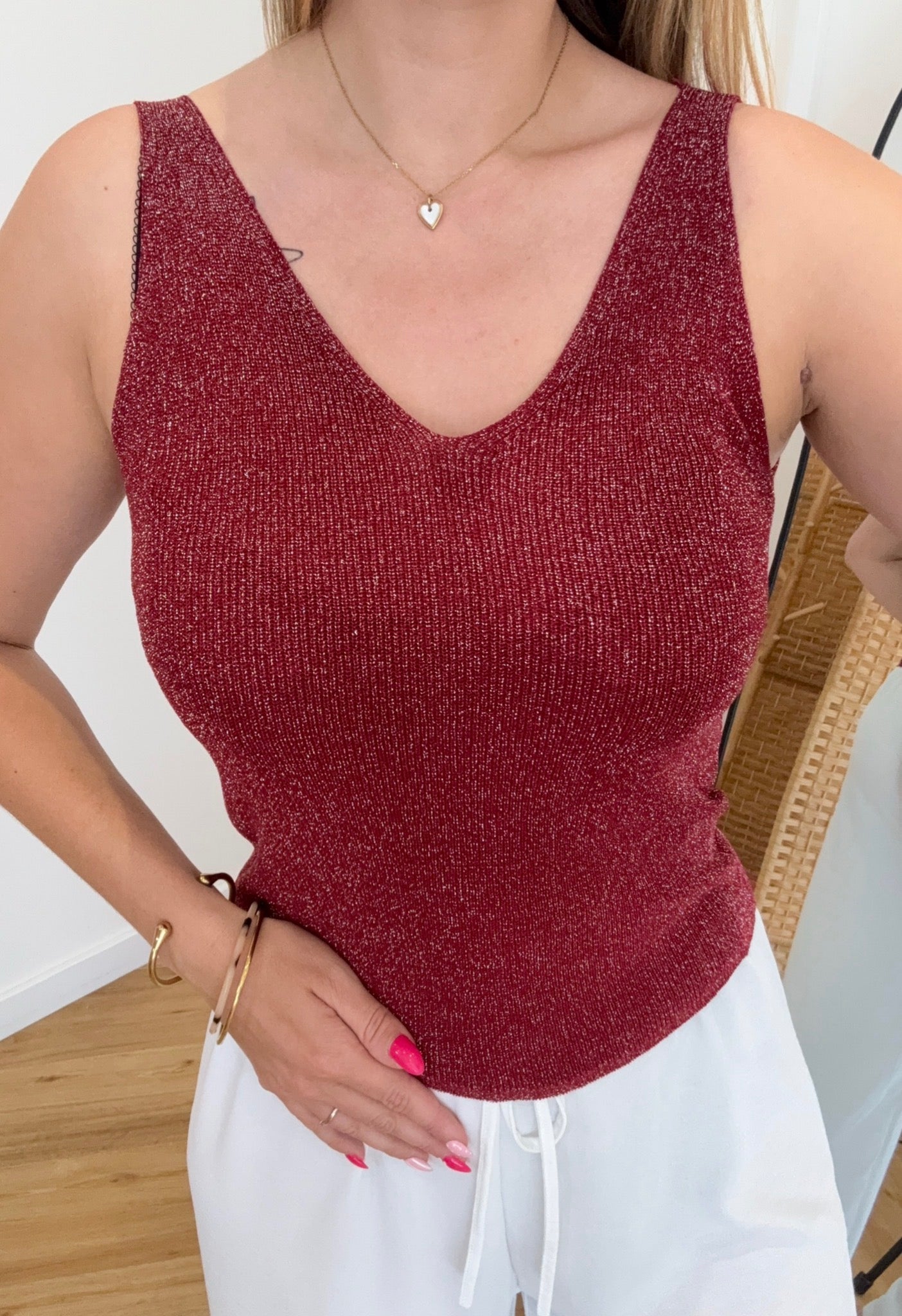 Top pailleté