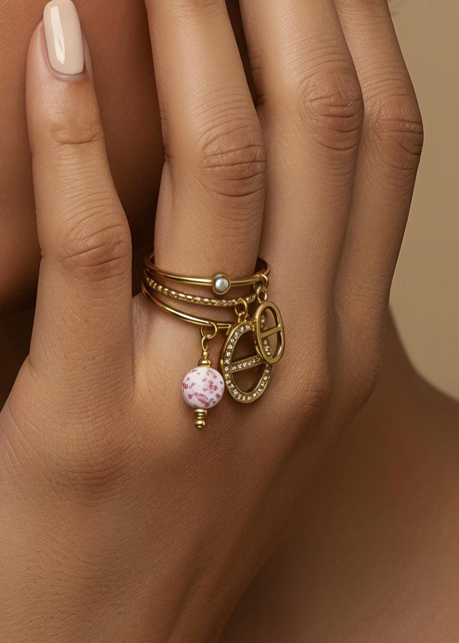 Bague SAKURA rose