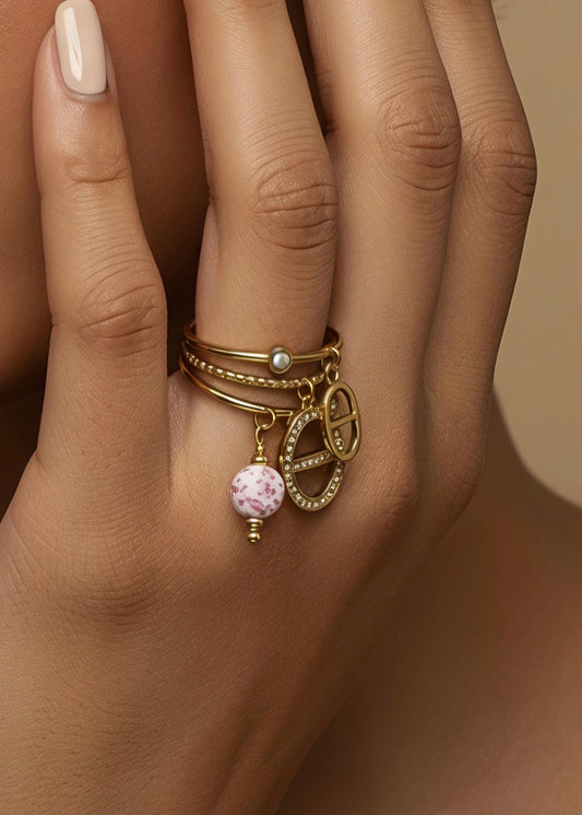 Bague SAKURA rose