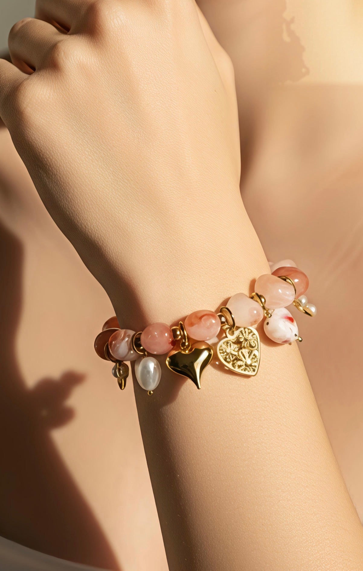 Bracelet CŒUR rose