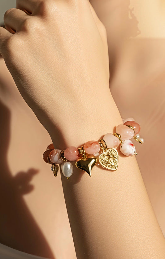 Bracelet CŒUR rose