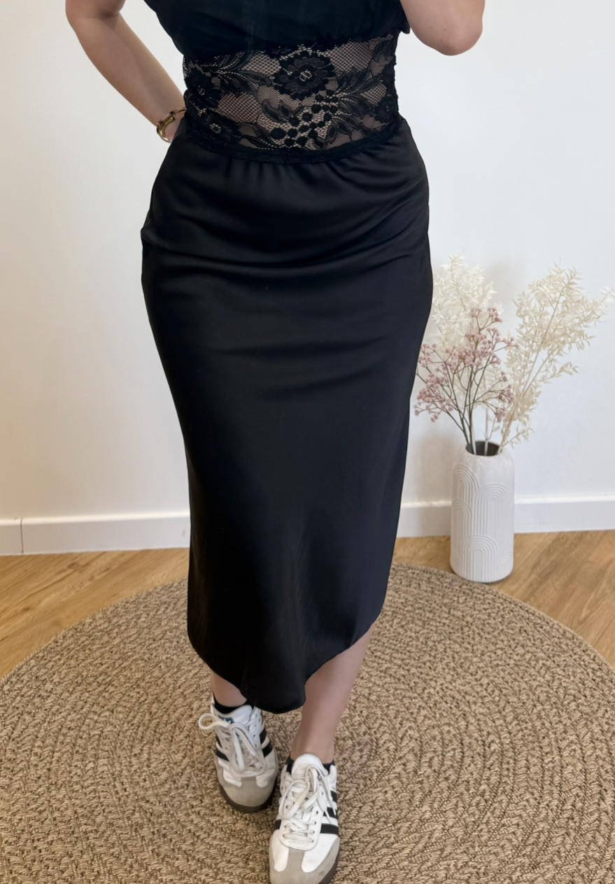 Jupe satinée Serena