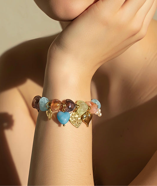Bracelet CŒUR multicolore